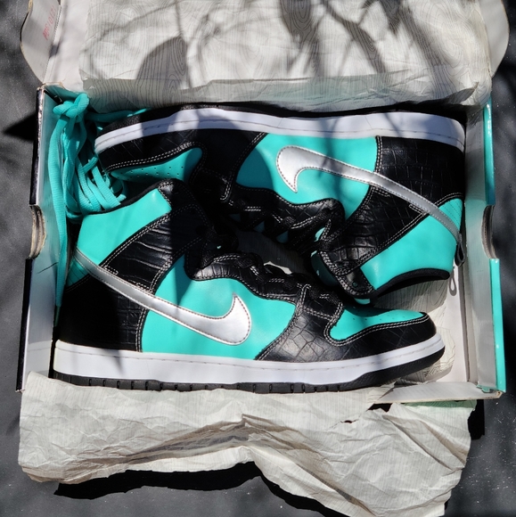 Nike dunk high × Diamond Supply Co. "Tiffany" - Picture 6 of 7
